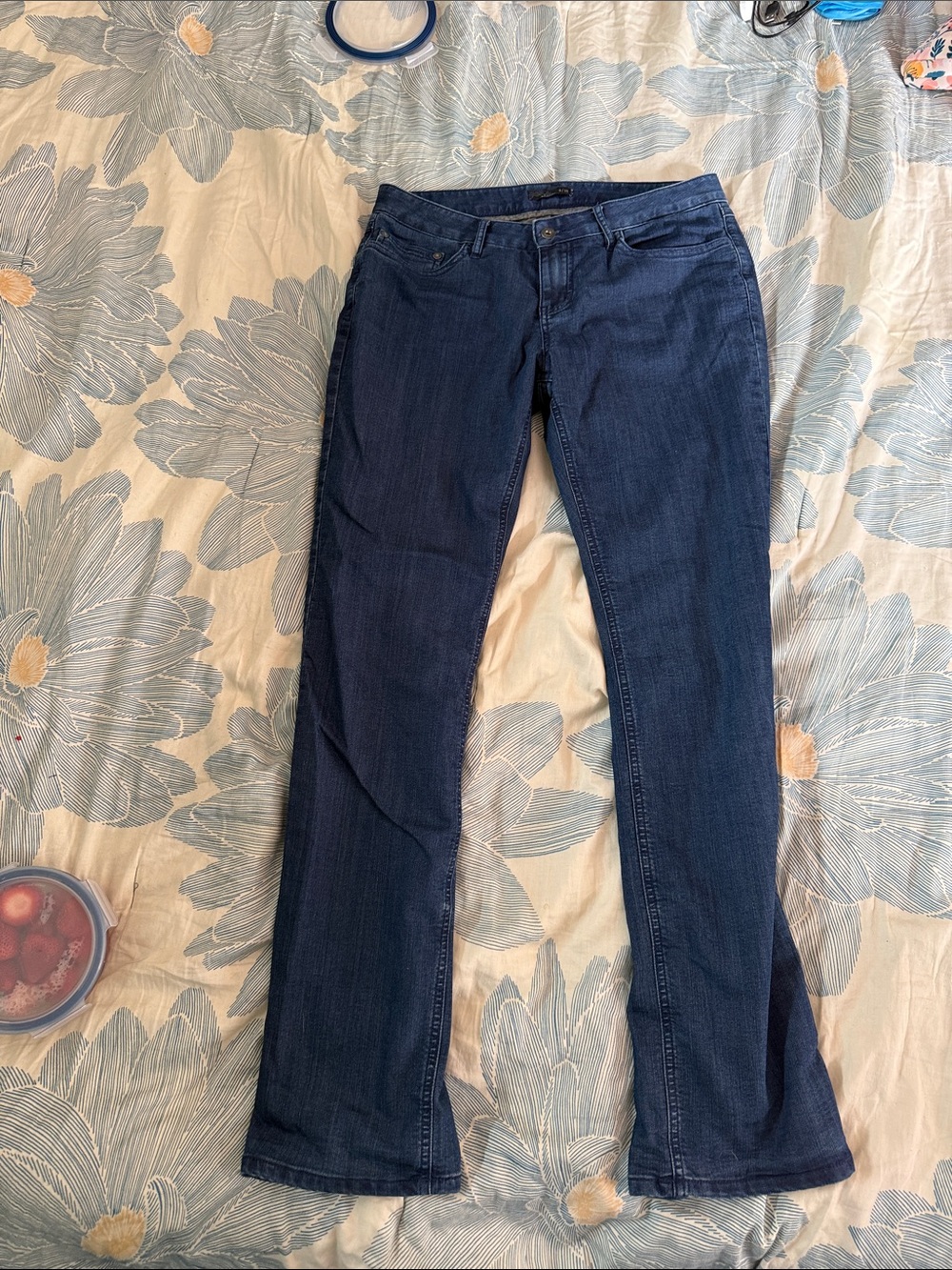 Prana Dark Blue Stretch Bootcut Jeans